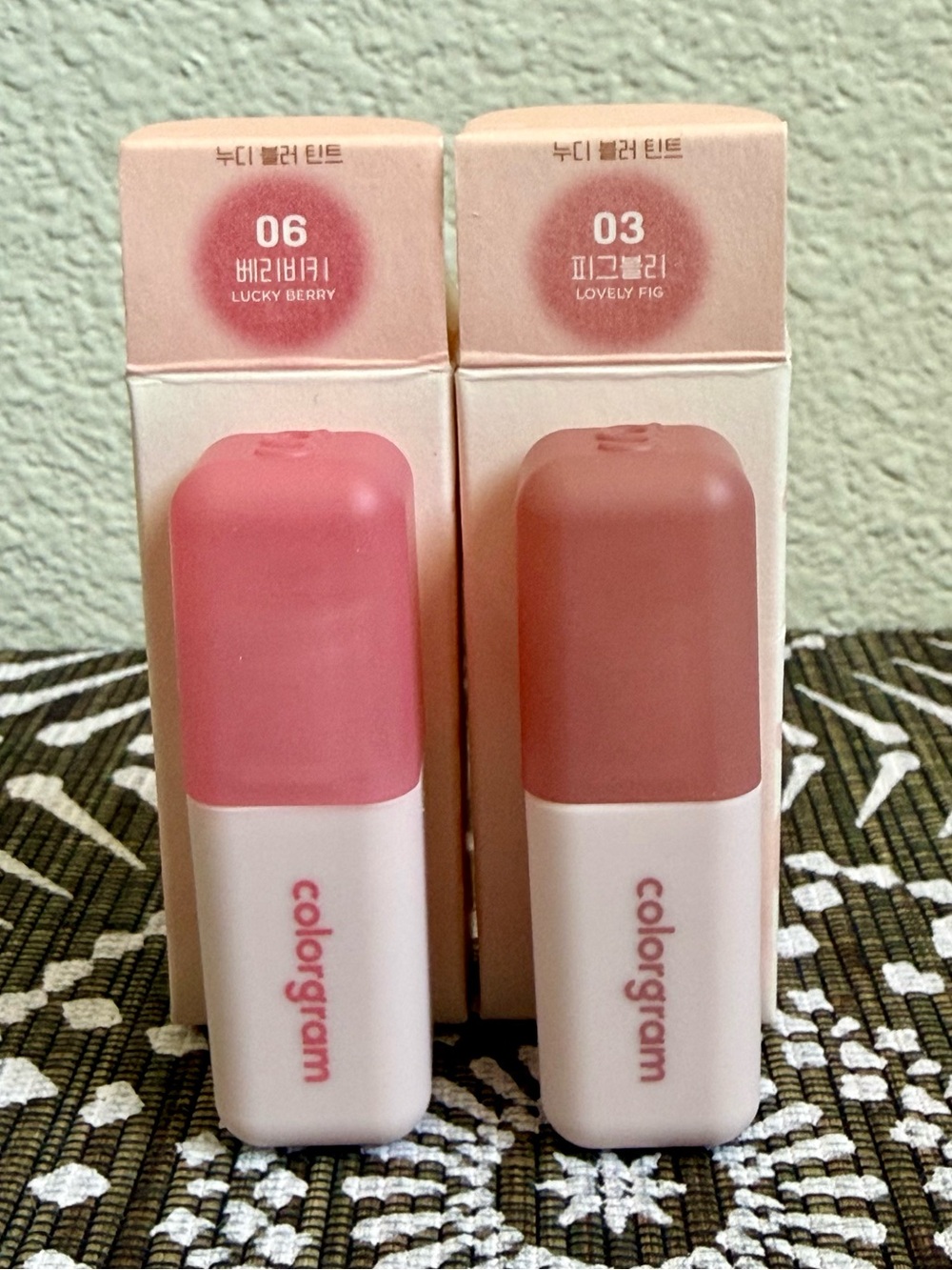 Colorgram Nude Blur Tint Duo — Lucky Berry (06) & Lovely Fig (03) Pink Shades